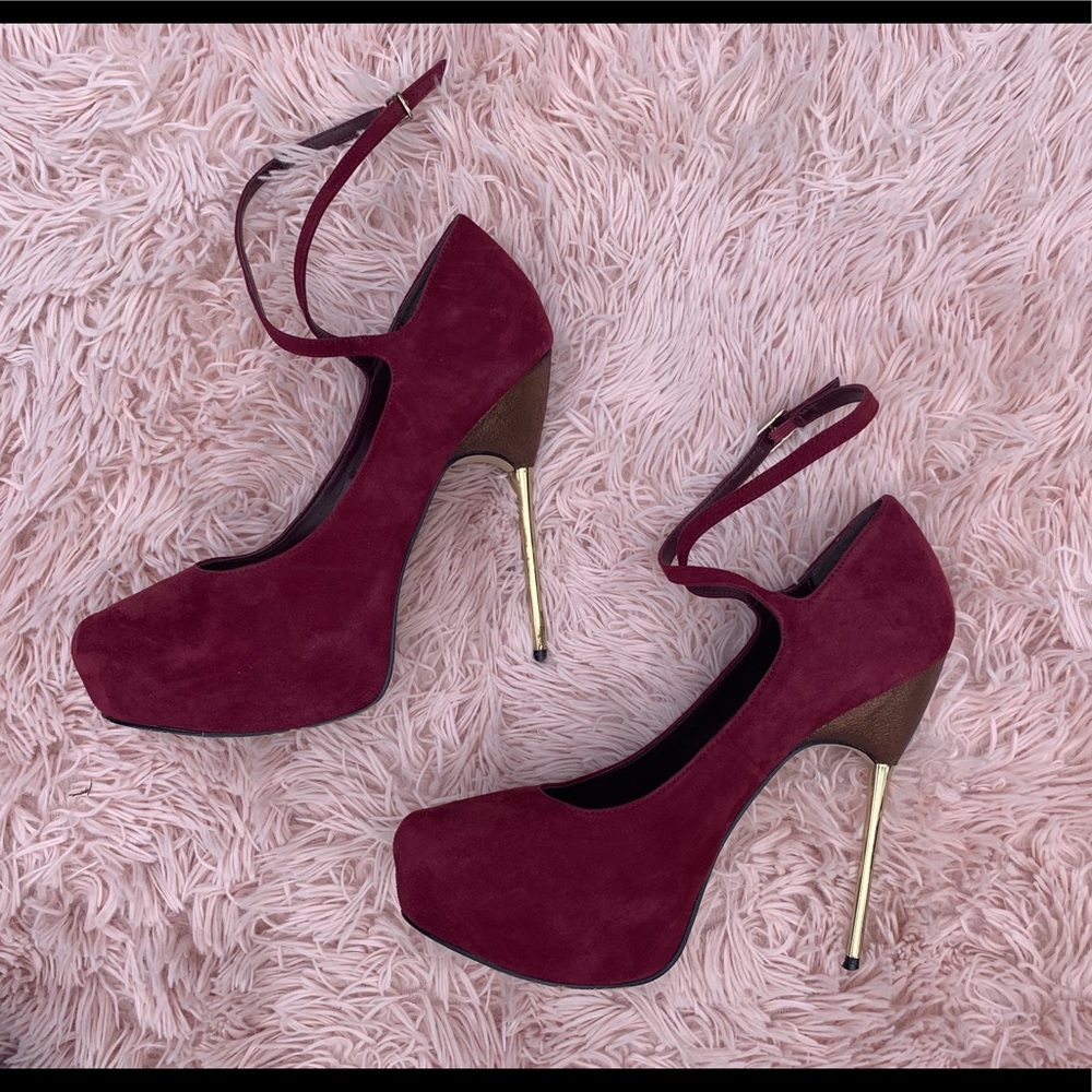 Aldo Platform Suede Heels